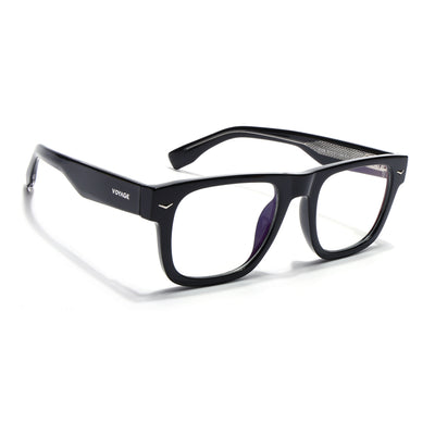 Obsidian | Voyage Black Wayfarer Eyeglasses for Men & Women (K026FMG8054)