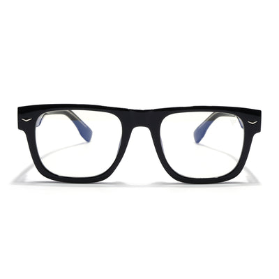 Obsidian | Voyage Black Wayfarer Eyeglasses for Men & Women (K026FMG8054)