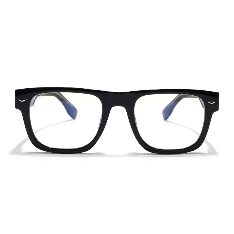 Obsidian | Voyage Black Wayfarer Eyeglasses for Men & Women (K026FMG8054)
