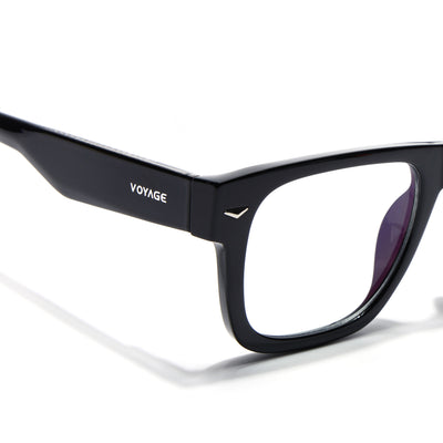 Obsidian | Voyage Black Wayfarer Eyeglasses for Men & Women (K026FMG8054)
