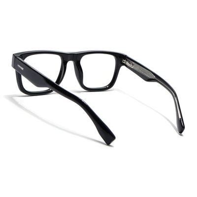 Obsidian | Voyage Black Wayfarer Eyeglasses for Men & Women (K026FMG8054)