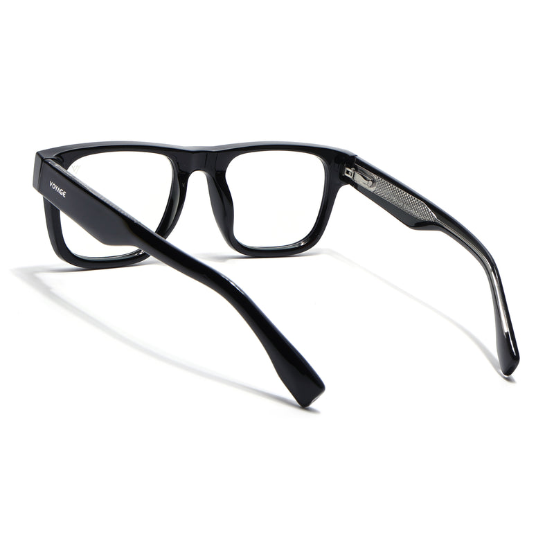 Obsidian | Voyage Black Wayfarer Eyeglasses for Men & Women (K026FMG8054)