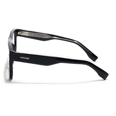 Obsidian | Voyage Black Wayfarer Eyeglasses for Men & Women (K026FMG8054)