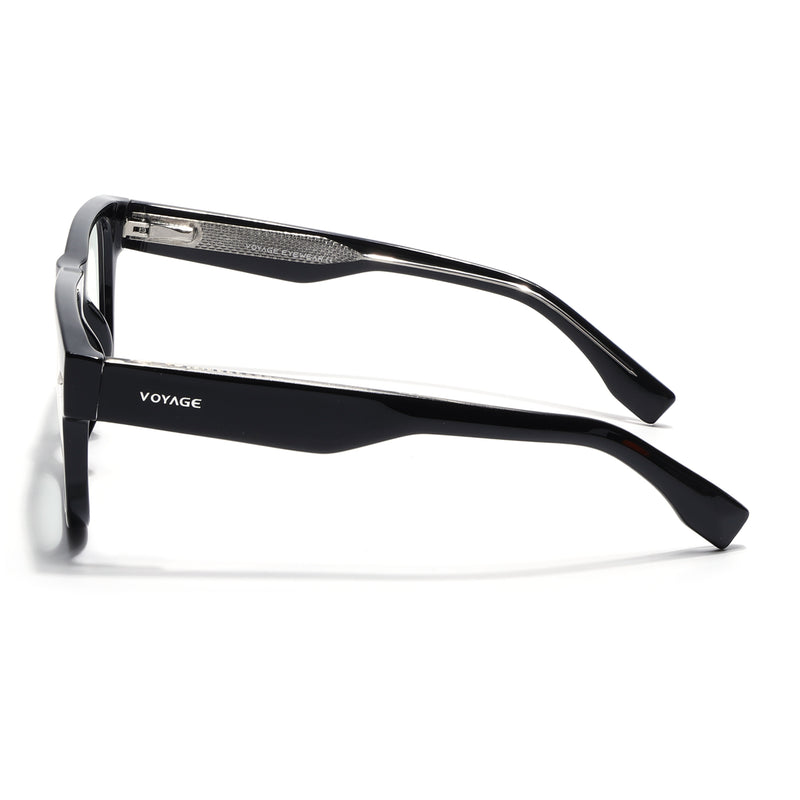 Obsidian | Voyage Black Wayfarer Eyeglasses for Men & Women (K026FMG8054)