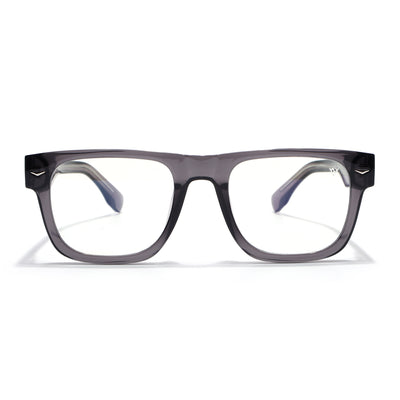 Obsidian | Voyage Grey Wayfarer Eyeglasses for Men & Women (K026FMG8055)