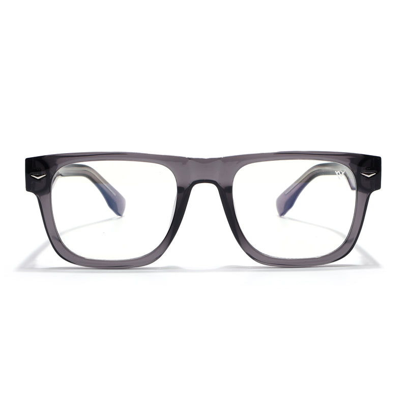 Obsidian | Voyage Grey Wayfarer Eyeglasses for Men & Women (K026FMG8055)