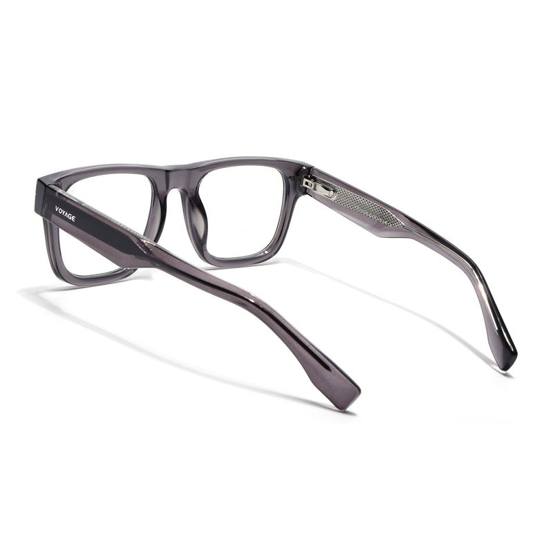 Obsidian | Voyage Grey Wayfarer Eyeglasses for Men & Women (K026FMG8055)