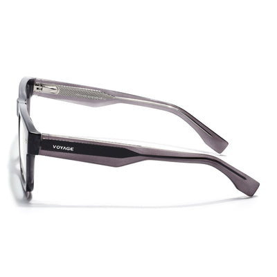 Obsidian | Voyage Grey Wayfarer Eyeglasses for Men & Women (K026FMG8055)