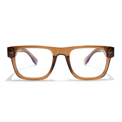 Obsidian | Voyage Brown Wayfarer Eyeglasses for Men & Women (K026FMG8057)