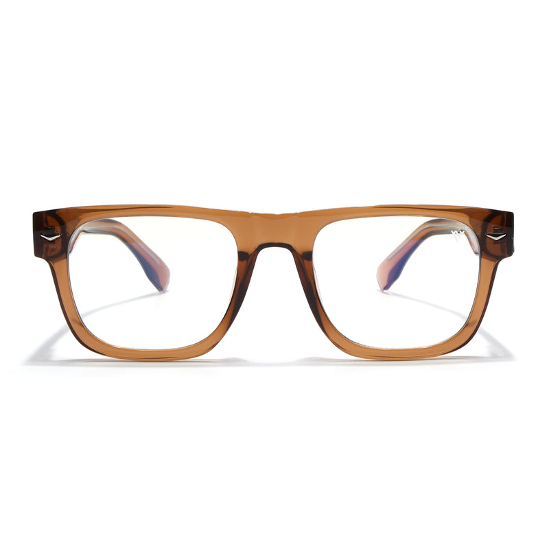 Obsidian | Voyage Brown Wayfarer Eyeglasses for Men & Women (K026FMG8057)