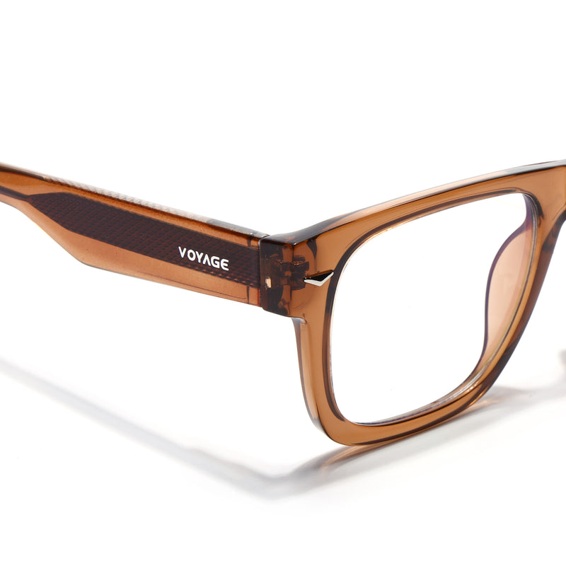 Obsidian | Voyage Brown Wayfarer Eyeglasses for Men & Women (K026FMG8057)