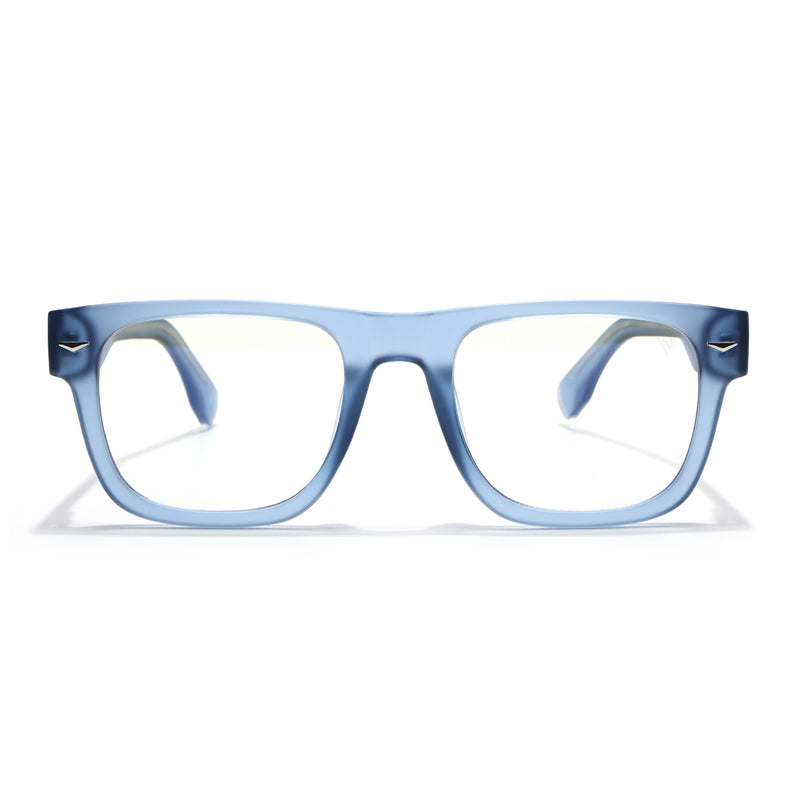 Obsidian | Voyage Blue Wayfarer Eyeglasses for Men & Women (K026FMG8058)
