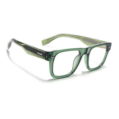 Obsidian | Voyage Green Wayfarer Eyeglasses for Men & Women (K026FMG8059)