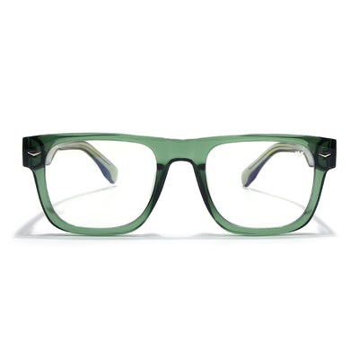 Obsidian | Voyage Green Wayfarer Eyeglasses for Men & Women (K026FMG8059)