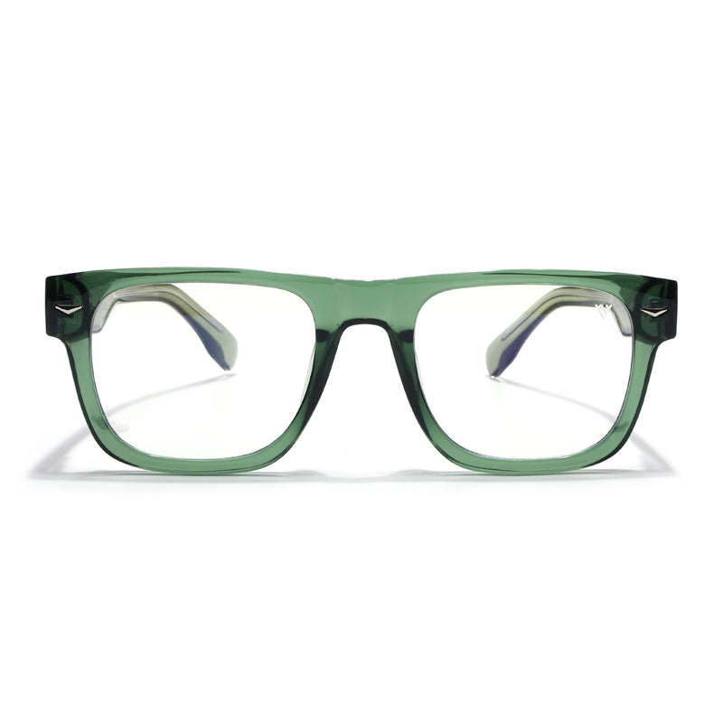Obsidian | Voyage Green Wayfarer Eyeglasses for Men & Women (K026FMG8059)