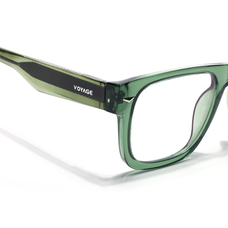 Obsidian | Voyage Green Wayfarer Eyeglasses for Men & Women (K026FMG8059)