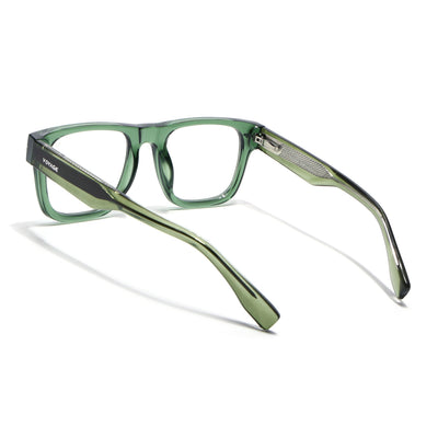 Obsidian | Voyage Green Wayfarer Eyeglasses for Men & Women (K026FMG8059)