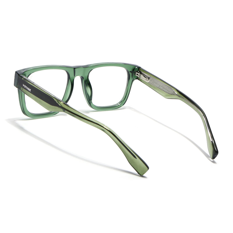 Obsidian | Voyage Green Wayfarer Eyeglasses for Men & Women (K026FMG8059)