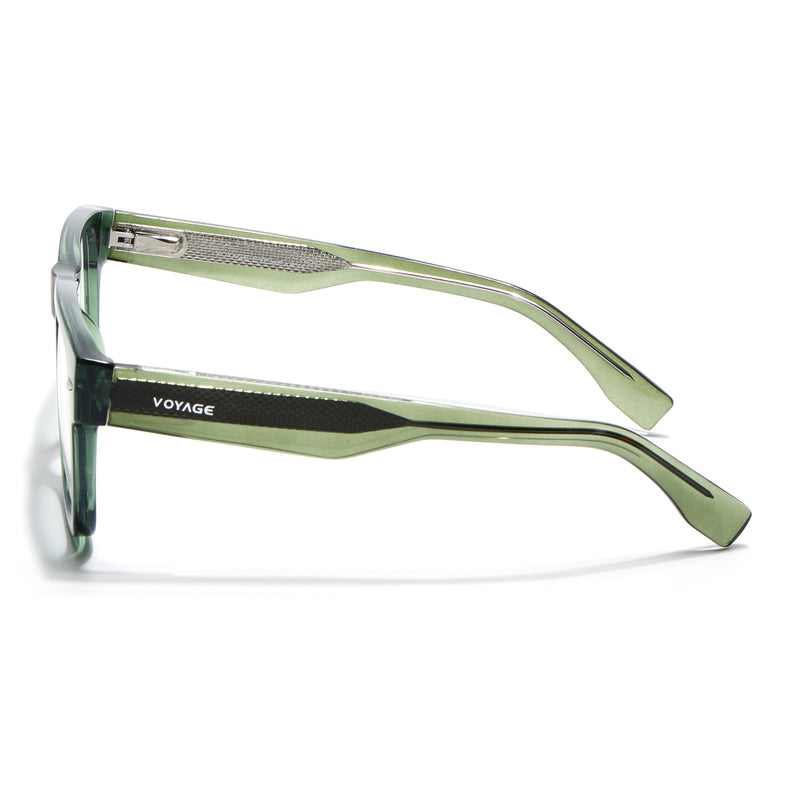 Obsidian | Voyage Green Wayfarer Eyeglasses for Men & Women (K026FMG8059)