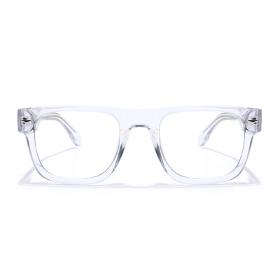 Obsidian | Voyage Transparent Wayfarer Eyeglasses for Men & Women (K026FMG8060)