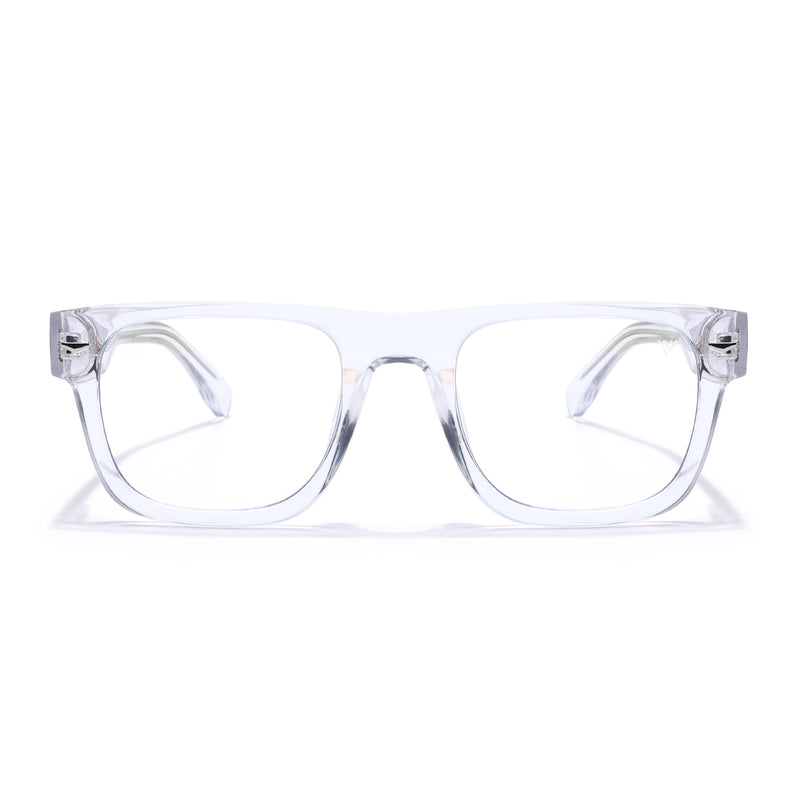 Obsidian | Voyage Transparent Wayfarer Eyeglasses for Men & Women (K026FMG8060)