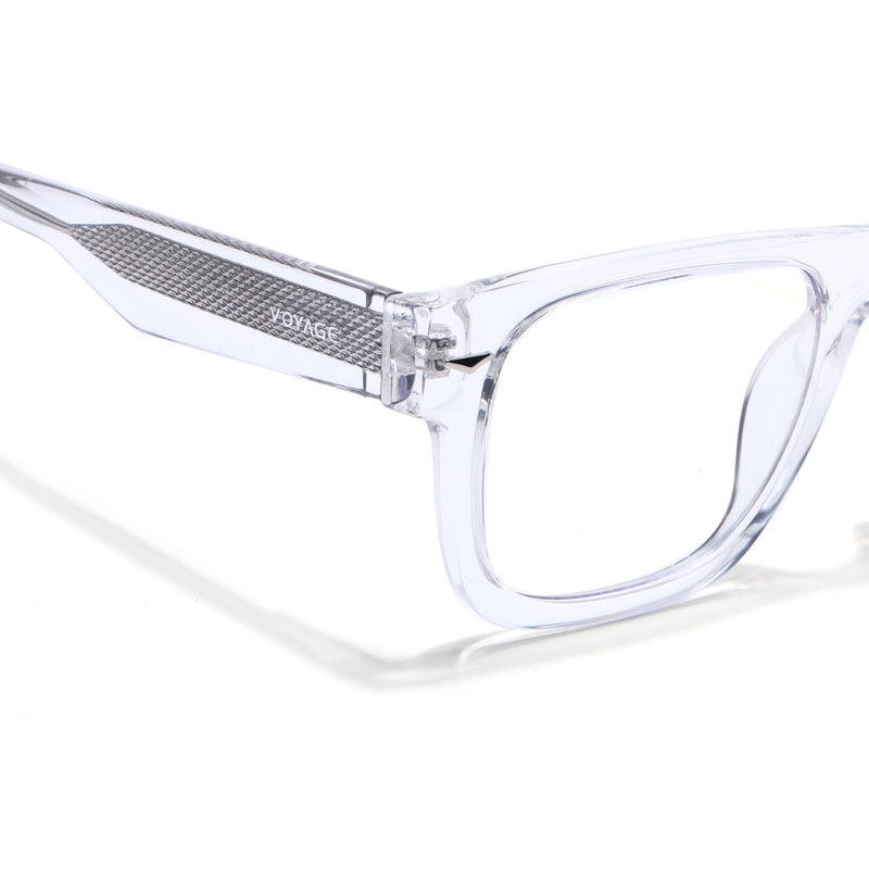 Obsidian | Voyage Transparent Wayfarer Eyeglasses for Men & Women (K026FMG8060)