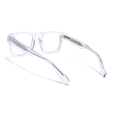 Obsidian | Voyage Transparent Wayfarer Eyeglasses for Men & Women (K026FMG8060)