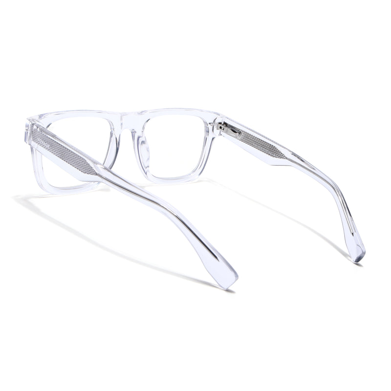 Obsidian | Voyage Transparent Wayfarer Eyeglasses for Men & Women (K026FMG8060)