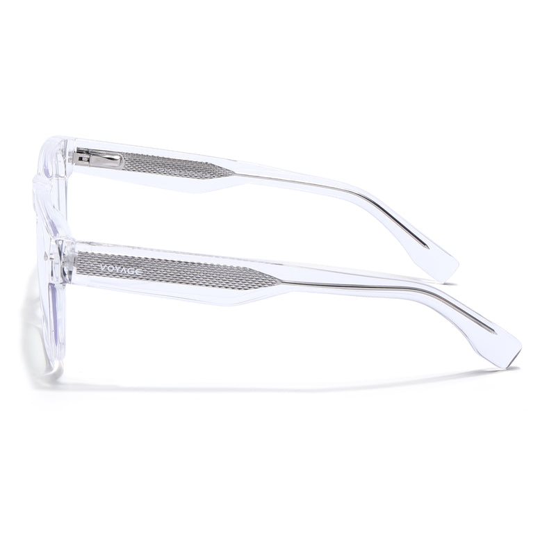 Obsidian | Voyage Transparent Wayfarer Eyeglasses for Men & Women (K026FMG8060)