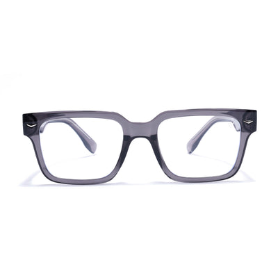 Obsidian | Voyage Grey Rectangle Eyeglasses for Men & Women (K027FMG8027)