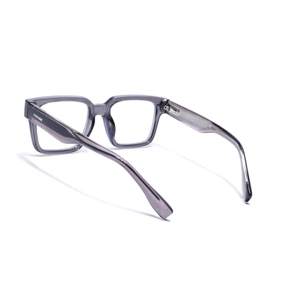 Obsidian | Voyage Grey Rectangle Eyeglasses for Men & Women (K027FMG8027)