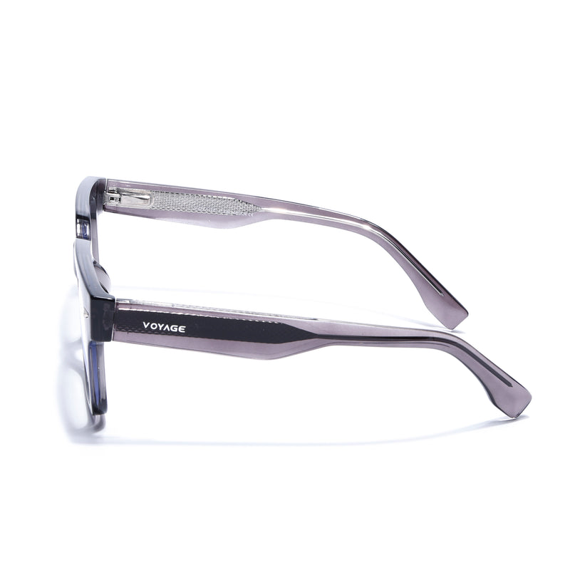 Obsidian | Voyage Grey Rectangle Eyeglasses for Men & Women (K027FMG8027)