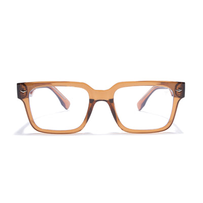 Obsidian | Voyage Brown Rectangle Eyeglasses for Men & Women (K027FMG8029)