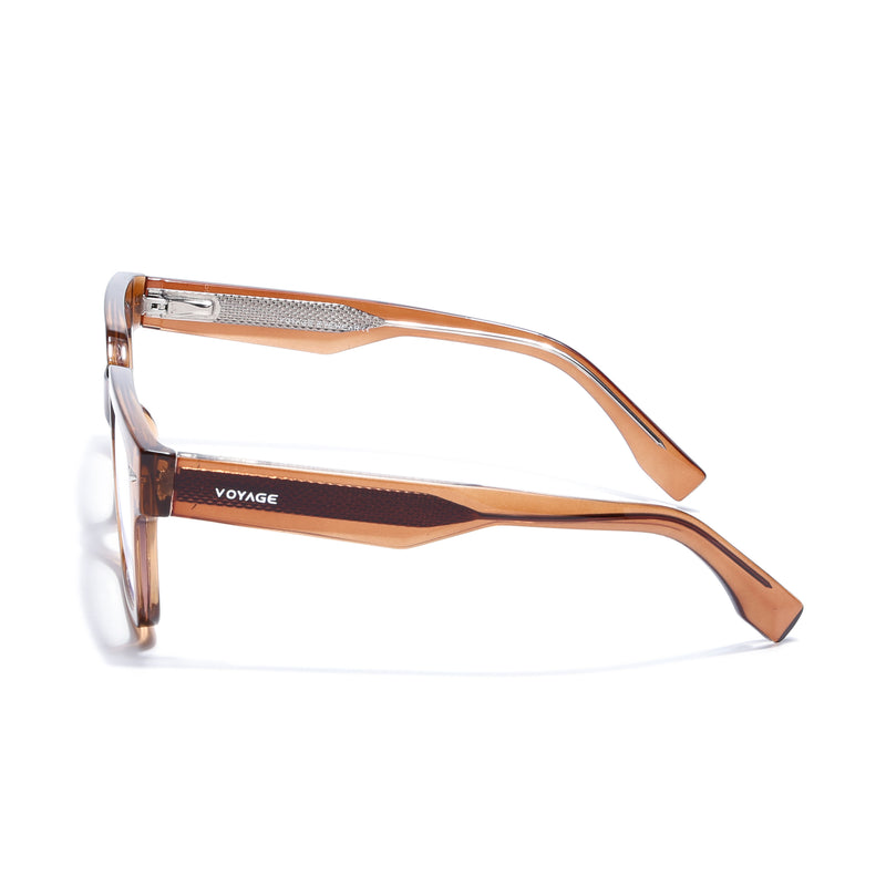 Obsidian | Voyage Brown Rectangle Eyeglasses for Men & Women (K027FMG8029)