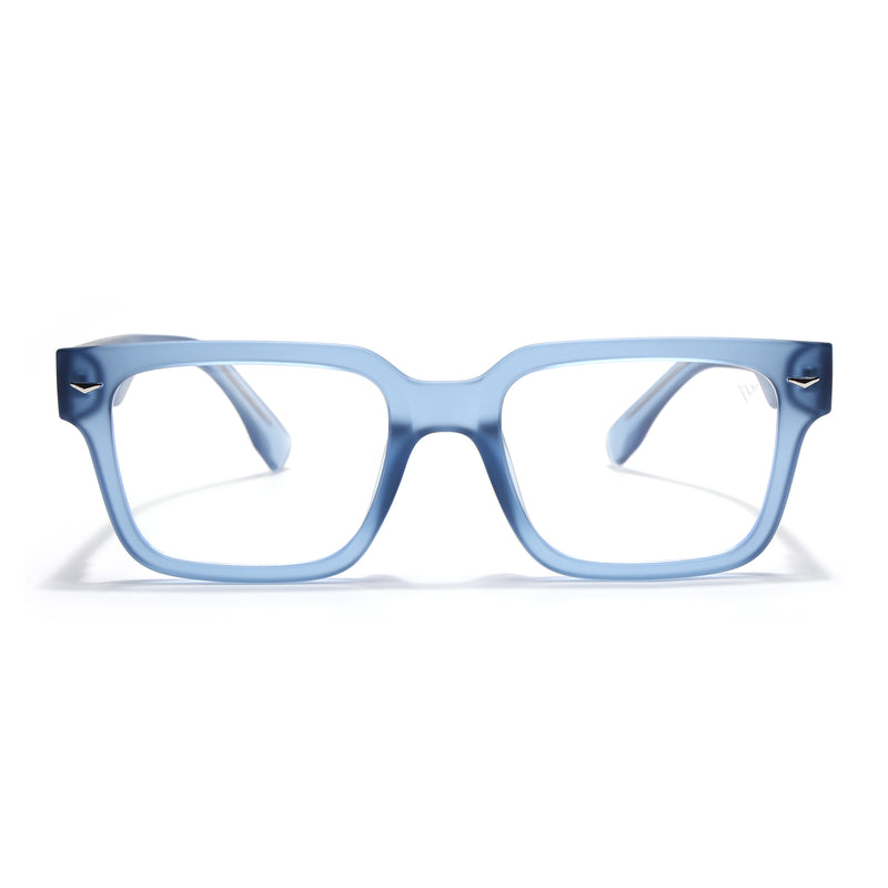 Obsidian | Voyage Blue Rectangle Eyeglasses for Men & Women (K027FMG8030)