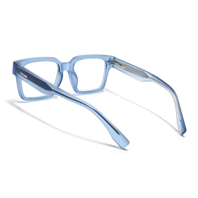 Obsidian | Voyage Blue Rectangle Eyeglasses for Men & Women (K027FMG8030)