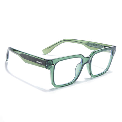 Obsidian | Voyage Green Rectangle Eyeglasses for Men & Women (K027FMG8031)