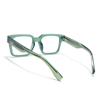 Obsidian | Voyage Green Rectangle Eyeglasses for Men & Women (K027FMG8031)