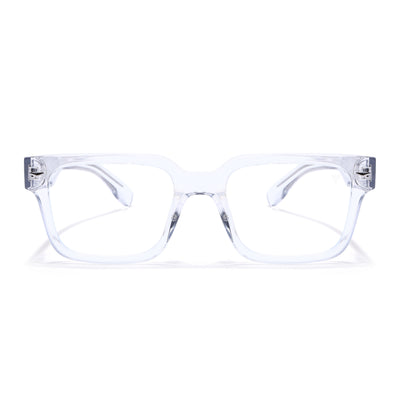 Obsidian | Voyage Transparent Rectangle Eyeglasses for Men & Women (K027FMG8032)