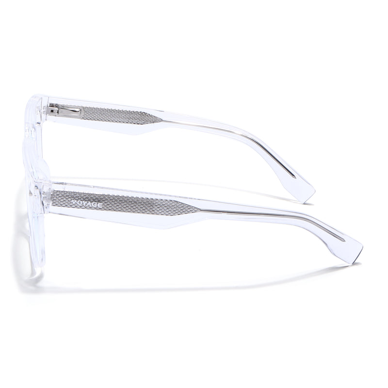 Obsidian | Voyage Transparent Rectangle Eyeglasses for Men & Women (K027FMG8032)