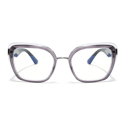 Elara | Grey Cateye Eyeglasses for Women (K043FMG8581)