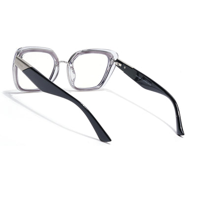 Elara | Grey Cateye Eyeglasses for Women (K043FMG8581)