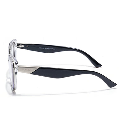 Elara | Grey Cateye Eyeglasses for Women (K043FMG8581)