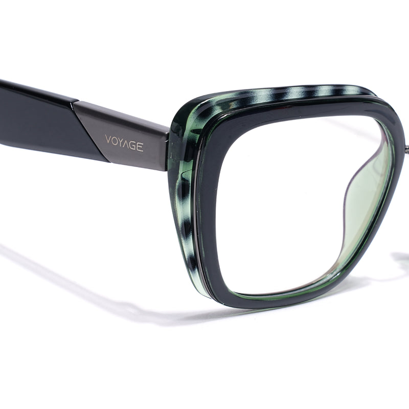 Voyage Demi Green Cateye Eyeglasses for Women (K043FMG8583)