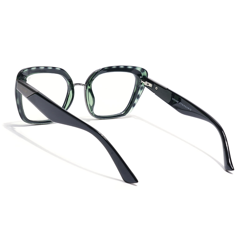Voyage Demi Green Cateye Eyeglasses for Women (K043FMG8583)
