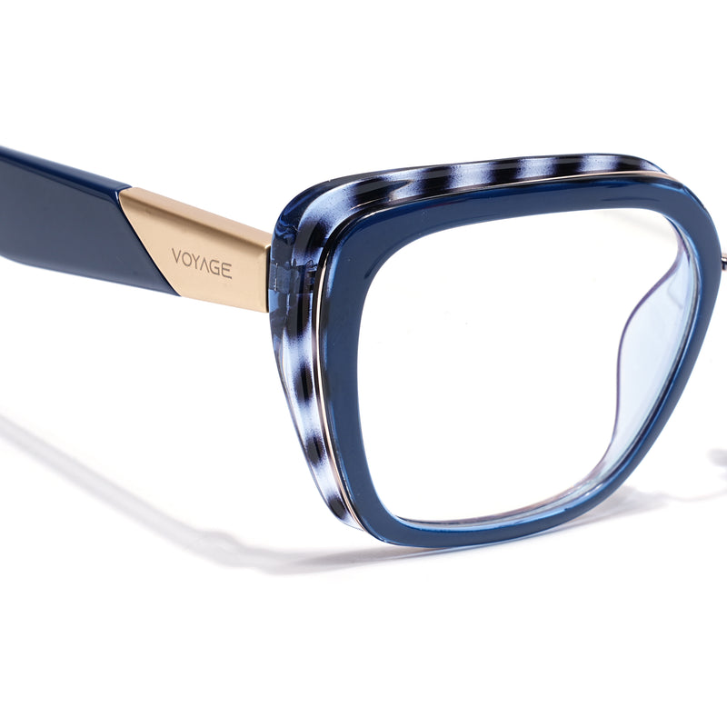 Voyage Demi Blue Cateye Eyeglasses for Women (K043FMG8584)