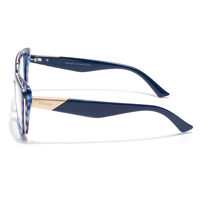 Voyage Demi Blue Cateye Eyeglasses for Women (K043FMG8584)