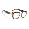 Voyage Demi Brown Cateye Eyeglasses for Women (K043FMG8585)