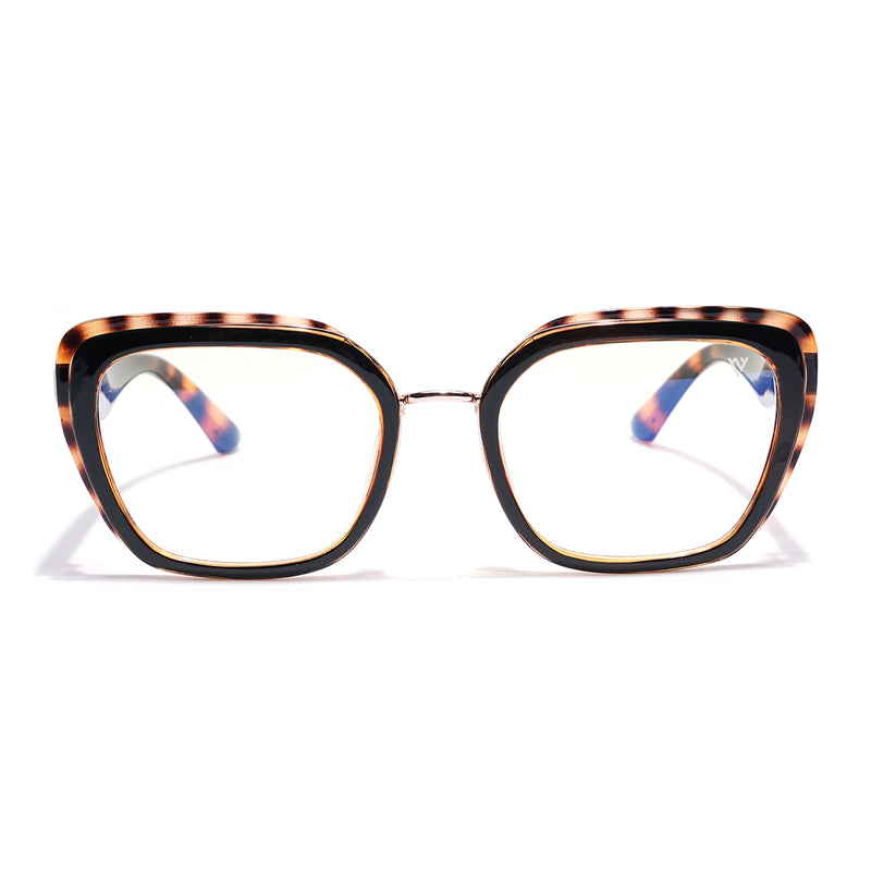 Voyage Demi Brown Cateye Eyeglasses for Women (K043FMG8585)