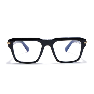 Obsidian | Voyage Black Wayfarer Eyeglasses for Men & Women (K047FMG8020)